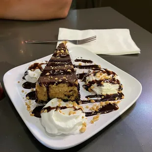 a piece of cake on a plate