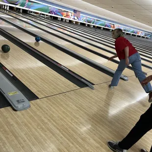 Bowling lanes!