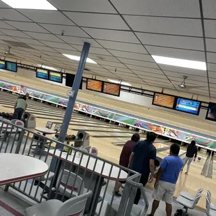 So many lanes open while we wait