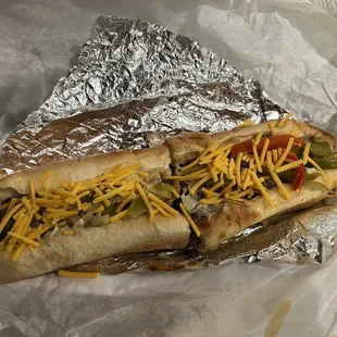 Cheese steak with our own cheese