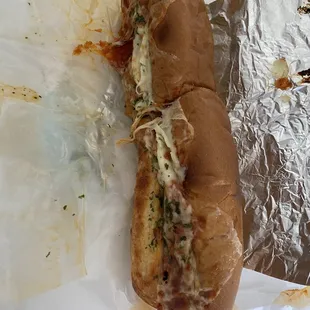 12" Footlong Meatball Parmesan Sandwich