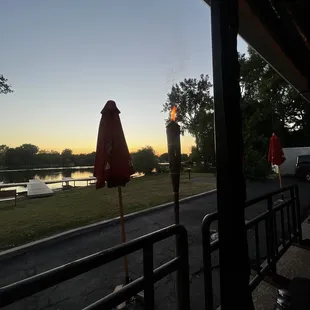 the view from the patio