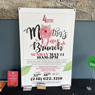They are hosting a Mother's Day brunch.