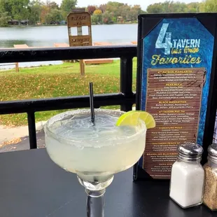 4th Patron Margarita with Patron, Cointreau, fresh lime juice and simple syrup.