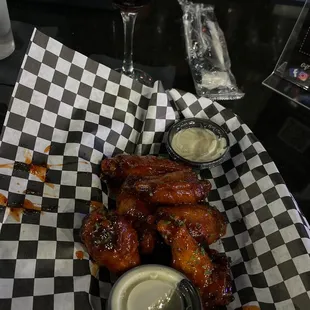 Cabernet Sauvignon, and 4Thirteen style wings