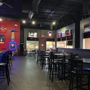 The humongous dining space