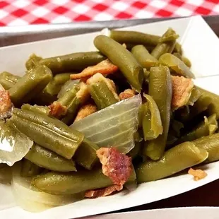 green beans and bacon