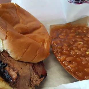 Sliced Brisket Sandwiches