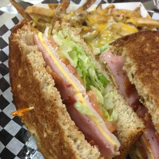 Simple Turkey club on quality wheat. YUM!