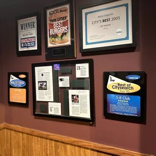 Awards for best burger