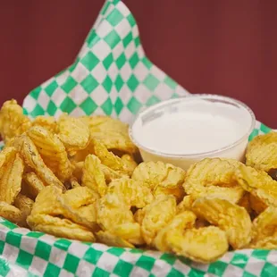 Fried Pickels and ranch!
