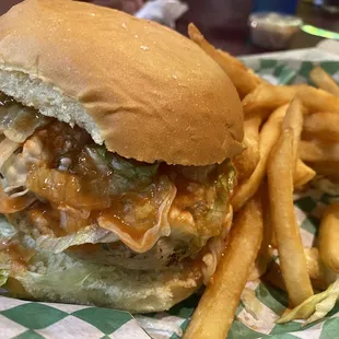 Buffalo Chicken Juicy Lucy