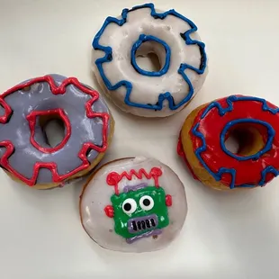 a variety of doughnuts