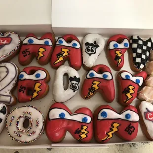 a box full of donuts