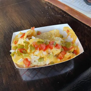 a plate of food on a table