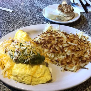 Southwestern Omelette Breakfast