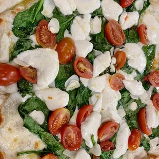 Red, White, Green pizza