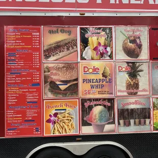 Menu board