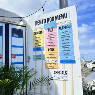 Menu if you come early! Try to come before 12!