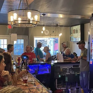 Inside! With the bartender John