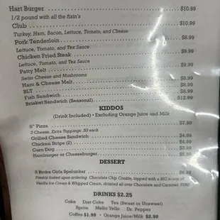 Menu.