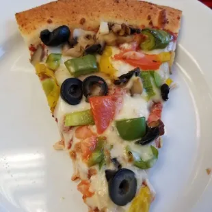 My favorite - Vegetable Pizza!  All fresh ingredients.