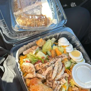 Salad &amp; Hummingbird Cake