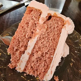 a slice of cake on a plate