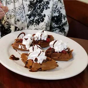 Black Forest Waffles at 5 Coins