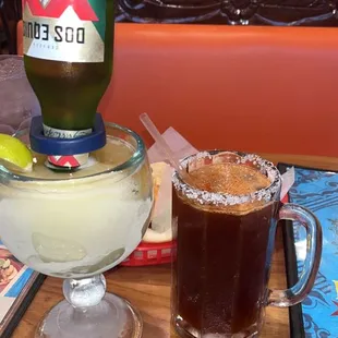 Beer Rita &amp; modelo michilada!! The BEST!!!