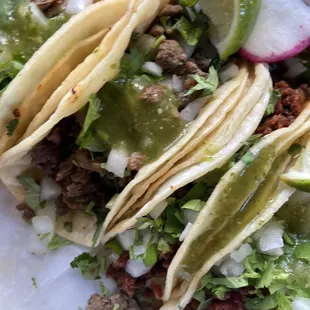 4 different kind of tacos