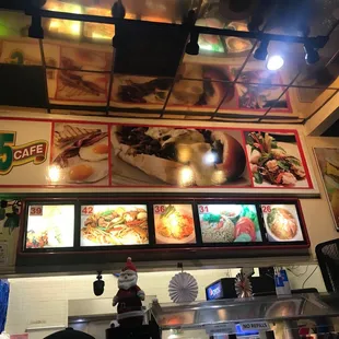 Wall menu
