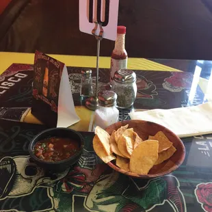 Complementary chips and salsa as soon are you are seated!