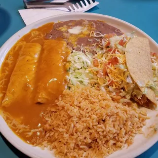 17. Enchiladas and Taco Combination