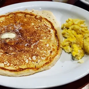 Side Pancake Side egg.....didn't like pancake. Taste doughy
