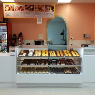 donuts in a bakery