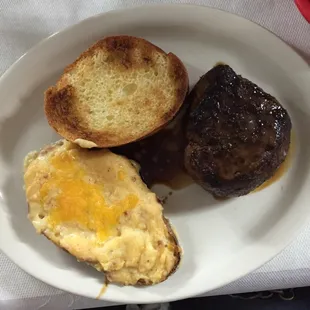 Filets, broiled shrimp, fried shrimp, cowboy ribeye, hot tamales, charbroiled oysters, snow crab legs....yum, yum!!