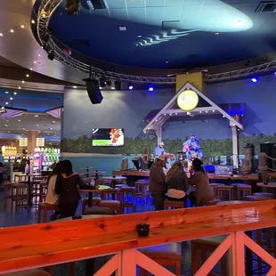 Social distancing for sure... But the music is always good in here