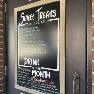 Fall menu