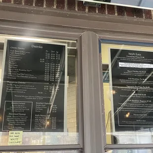 MENU -- Saturday, 18 March 2023