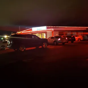 sushi and sashimi, outside