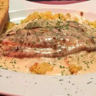 Tilapia Alfredo.