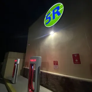 Tesla Superchargers at the Valero 5R in Deming,  New Mexico