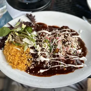 Enchiladas Mole Rojo