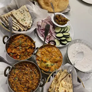 Garlic Naan, Bullet Naan, Chicken Tikka Masala, Chicken Akbara, Paneer Methi &amp; more!