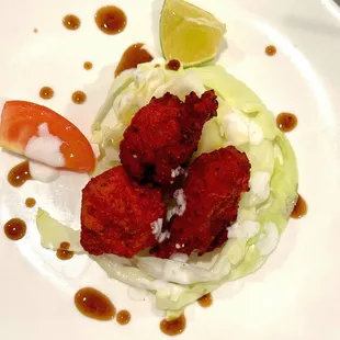 Cabbage &amp; G5 chicken with yogurt and sweet balsamic drizzle