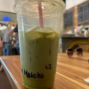 Mango Matcha Latte