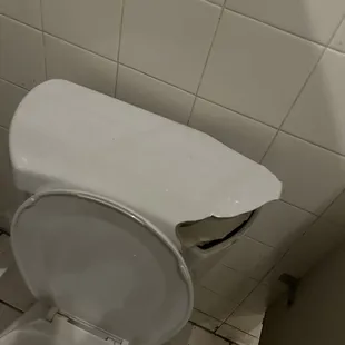 Broke toilet