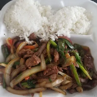 Mongolian Beef Lunch