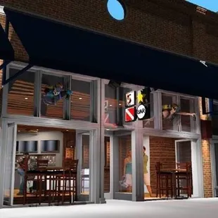 the outside of the restaurant